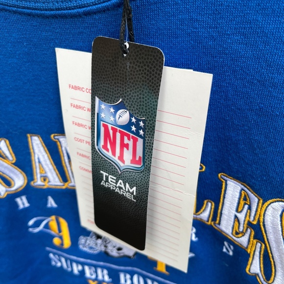 Men's Large Los Angeles Chargers Crew Neck Sweater w/ Embroidered Graphics NFL - Picture 4 of 5